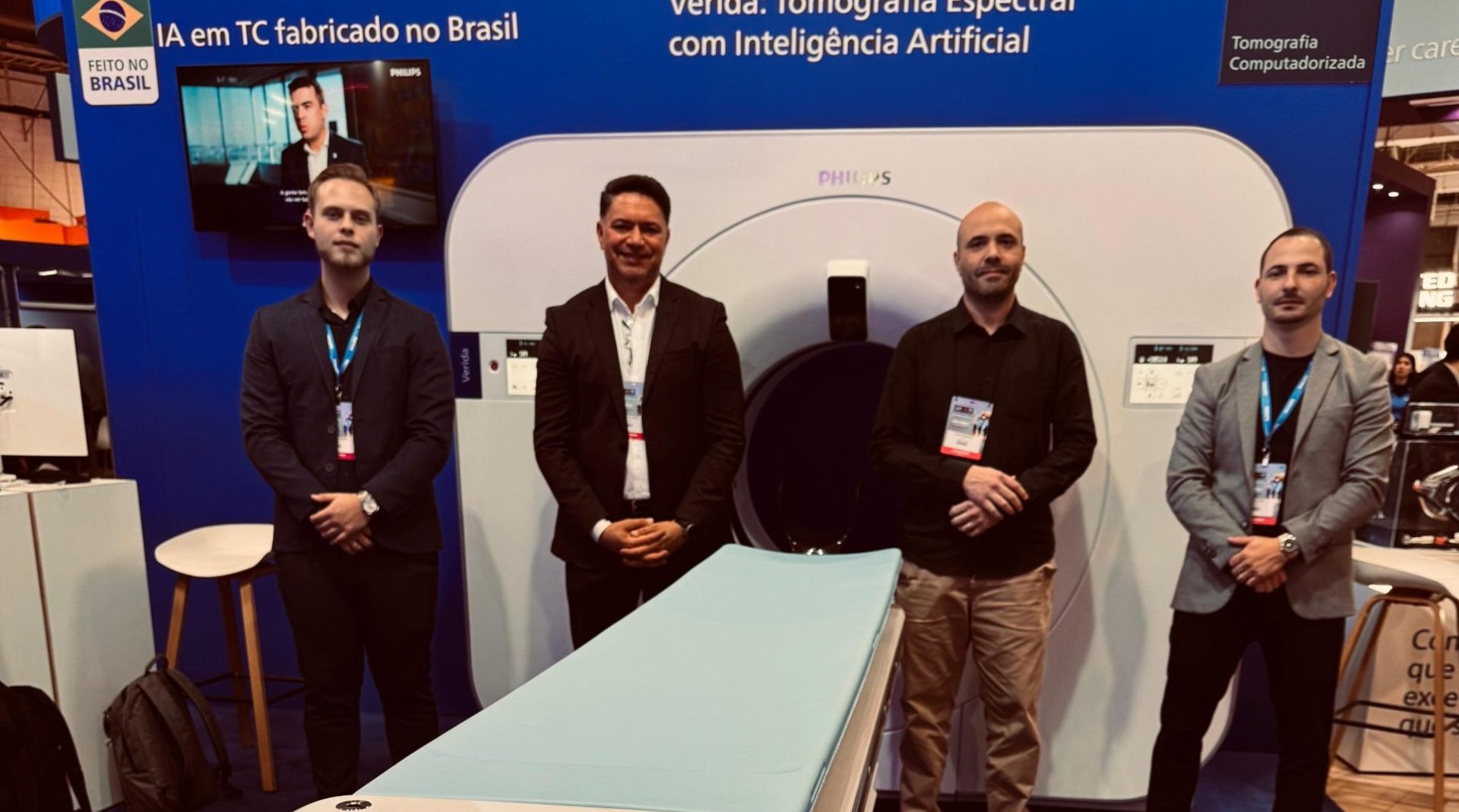 Equipe Daan Imagem no lançamento do tomógrafo Philips Verida na JPR 2026
